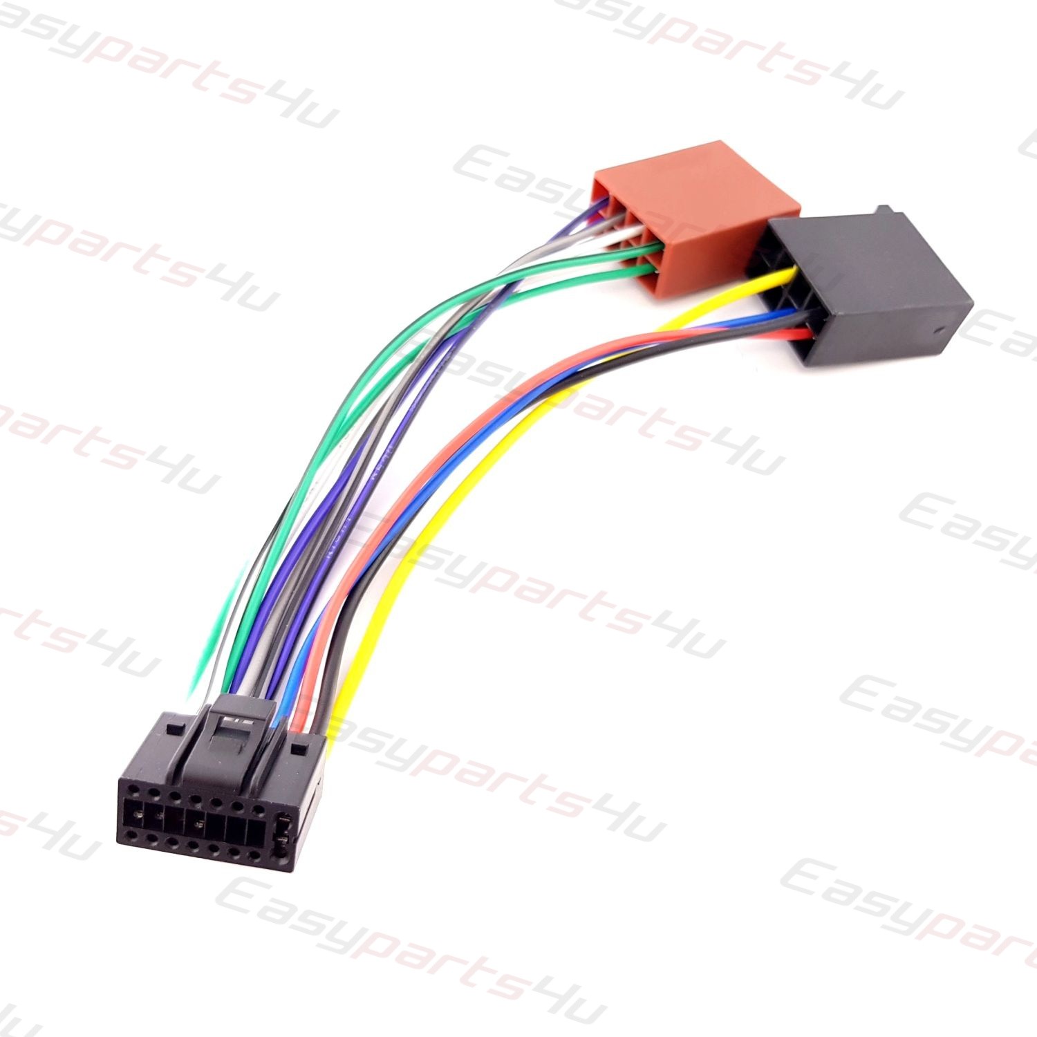 Câble ISO Pour Autoradio Kenwood - Compatible Modèles KRC-177RA, KRC-178RG, Etc., Neuf