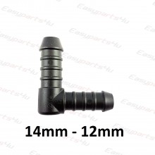 Elbow (L-piece) 14mm - 12mm Barbed Hose Joiner / Fitting