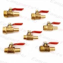 Brass BSP Ball Valve | Male Thread to Hose Tail | Connector Pipe Fittings Tubing